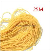 Monofilament Line Fishing Lines Sports & Outdoors 25M Diameter 2Mm Solid Elastic Rope Tied Reinforcement Group Strap Tool Rubber For Catchin