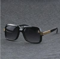아주 새로운 패션 큰 프레임 선글라스 남자 광장 금속 태양 안경 여성 복고풍 태양 안경 빈티지 고품질 GAFAS Oculos de sol