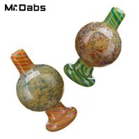 Colored Glass Carb Cap with Air Flow Function Smoking Access...