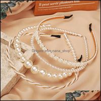 Hair Clips & Barrettes Jewelry Cute White Vintage Acrylic Pearl Haiwear Hairhand For Women Princess Fashion Charming Date Gift Earring Drop