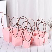 PVC Paper Gift Bags for Flower Bouquet PVC Gift Box Jewelry ...