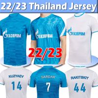 22 23 Zenit St. Petersburg Soccer Jersey a casa Maglie blu Malcom Lovren 2021 2022 2023 Santos Barrios Shirt da calcio Maillots de Foot Thai