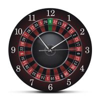 Poker Rulet Duvar Saati Siyah Metal Çerçeve Ile Las Vegas Oyun Odası Duvar Sanatı Dekor Timepiece Saat İzle Kumar Casino Hediye 201118