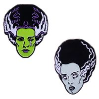 Pins, Broschen Braut von Frankenstein Emaille Pin Science Fiction Horror Film Inspired Brosche Film Queen Halloween Geschenk