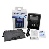 Xtar VC4 Chager NiMH Battery Charger LCD for 10440 18650 18350 26650 32650 Li-ion Batteries Chargersa38309R