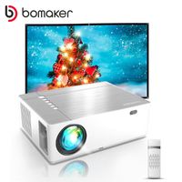 프로젝터 Bomaker 2022 업그레이드 된 풀 HD 1080P LED 홈 시어터 프로젝터 1920x1080P 스마트 비디오 게임 영화 비어 4K