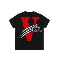 Vlones summer fashion brand oversize 280g short sleeve T-shirt Unisex Limited large V print md