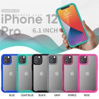 새로운 iPhone 12 12pro 12mini 12promax TPU PC 2- 레이어 보호 애플 아이폰 X 11 Samsung S20 6 가지 색상을위한 2 층 보호 범퍼 Shockproof