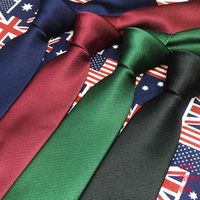 Neck Ties Tie men's business formal groom solid dark twill 6cm black tie plus