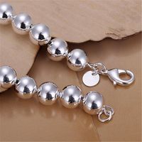 Classico cavità 10mm perline argento colore bracciali nuovi elenchi di alta qualità gioielli di moda regali di Natale h sqchqh