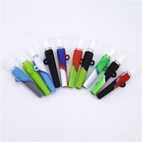 One Hitter Tobacco Mini Pipe Bag Portable Glass Water Bongs Dab Rig Silicone Bong Smoking Accessories 420 Handle Pipes Wholea17 a13