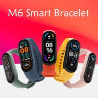 New M6 Smart Bracelet Wristbands Fitness Tracker Real Heart Rate Blood Pressure Monitor Screen IP67 Waterproof Sport Watch For And579l