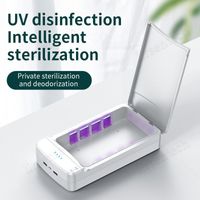 5v UV Light Cell Phone Esterilizador Box Telefones Jóias Cleaner multifuncional luz UV pessoais Sanitizer Box Desinfecção com caixa de varejo