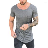 2018 Mode d'été Nouveaux hommes Muscle T-shirt T-shirt T-shirt Casual Slim Fit Homme Tee shirts Homme Blanc Gray11