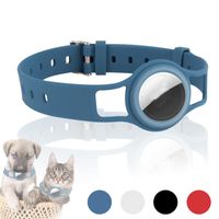 Geeignet für Airtag-Silikon-Schutzhülle PET-Halsband Anti-Lost-Location Tracker Silikon-Schutzabdeckung