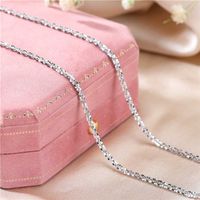 Italian S925 Sterling Silver Necklace Sparkling Clavicle Chain Sweater Chain High Jewelry For Woman Charm Jewelry Gift 220121