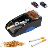 Elétrica fácil automática máquina de rolamento de cigarro fumando UE / EUA Plug Tobacco rolos de enrolamento de enrolamento Maker DIY ferramenta de fumo