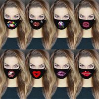 DHL 2020 8 Arten Sexy Lippen Designer Gesichtsmaske 3D-Druck Einstellbare Schutz Maske Staub und Dunst mit PM2.5 atmungsaktiv Gesichtsmasken