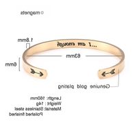 Lemegeton Energy Magnetic Cuff Bracelets Women Bangles Proverb Inspirational Jewelry Adjustable Stainless Steel Bracelet D7pd# Alex And Ani