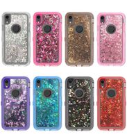 For iPhone Cases 8 X XS XR MAX 11 12 13 Quicksand Diamond Ha...