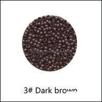Microbeads Hair Accessories & Tools Products 1000Pcs 2.5Mm Micro Nano Rings Ring For Extensions 3# Dark Brown Color Drop Delivery 2021 Rwigu