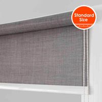 Big Contract System Sunscreen Soil Linen Texture Roller blinds High Quality 38mm Stronger tube for big windows Standard Size W220309