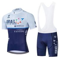 2022 이스라엘 사이클링 팀 저지 자전거 반바지 20D 젤 턱받이 세트 ROPA CICLISMO MENS MTB 여름 자전거 마이 롯 바닥 의류