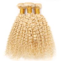 Menschliches Haar Bündel 613 lockiges Haar Weave Doppeleinschlag Brazilian Virgin verworrene Curly Weave 12-26inch Factory Outlet Großhandelspreis