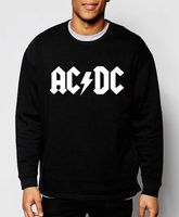 Herrtröjor tröjor AC/DC Band Rock Men Sweatshirt 2021 Autumn Winter Fashion Cool Hip Hop Style Tracksuit Brand Slim Cotton1