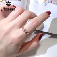 Кластерные кольца ANI 18K розовое золото (AU750) Обручальное кольцо Anillos Mujer модный дизайн настоящий натуральный бриллиант для женщин подарок на день рождения