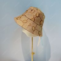 캔버스 버킷 모자 유니osex 여성 남성 모자 큰 편지 럭스 디자이너 캡 남자 헤드 둘레 57 cm 보닛 비니 디자이너 G Cap Mütze
