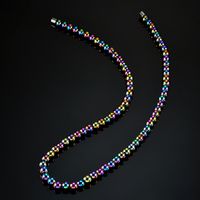Joyería hecha a mano al por mayor collar de cuentas para hombres y mujeres coloridas collar de hematita colorida joyería de terapia magnética