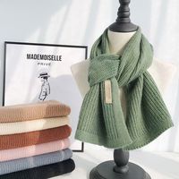 Hot koop-mode sjaal met fuzz edge voor vrouwen wol dames winter vrouw katoenen stof kleur sjaals sjaals warm