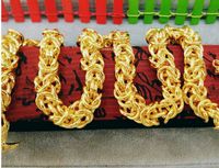 chaming Qualität des niedrigen Preises des freien Verschiffens Gold Herren-Drachenkopf Halskette 50m fiiled