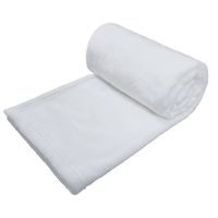 Sublimering baby filtar 30 * 40inch polyester filt varm mjuk soffa täcker vit blank termisk överföring utskrift swaddle wrap a02