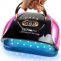 UV-LED-Nagellampe 114W Trockner für Gel Polnisch 4 Timereinstellung Automatischer Sensor Kunstwerkzeuge Fingernagel TOENAIL 220216