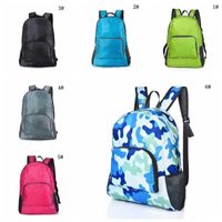 Faltbare Reiserucksack Mode Outdoor Tragbare Sporttasche Nylon Wasserdichte Tasche Reißverschluss Einstellbare Handtasche für Frau Männer