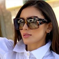 Platz Sonnenbrillen für Frauen Skrupellose Luxus-Brille Gradient Lens Sun-Glas-High-End-Variety Königin Sonnenbrille UV400 6 Farben