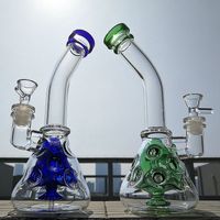 Beaker Fab Egg Dab Rig Glass Bong Hookahs Showerhead Perc Percolate Oil Dab Rigs Swiss Perc 14mm Female Joint With Bowl Water Pipes