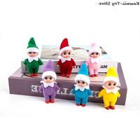 Creative Elf Baby Doll Oranments Merry Christmas Decor For Home 2021 Happy New Year Pedents Noel Kids Gifts Favor