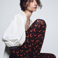 Hilal Desen Ay Tayt Sıska Ayak Kadın Dipleri Mektubu Belirli Orta Bel Tayt Pantolon Seksi Streetwear