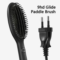 TOP Hair Curlers 9hd Glide Anion Paddle Brush Hair- Air Cush...