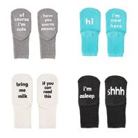 Baby Socks Knit Thick Thermal Baby Girl Boy Letter Cute Warm...