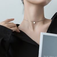 Аутентичные 925 стерлингового серебра NecklacesPendants Mix Snake бисера Choker цепи Круглый круг кулон ожерелье для женщин девушки