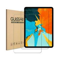 2in1 Card 9H 2.5D Tempered Glass Screen Protector For Apple iPad Pro 12.9 Inch 100pcs Big Size Protective Film With Retail Packaging
