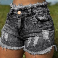 Women' s Shorts Casual Summer Denim Cowboy High Waists T...