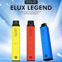 ELUX Legend Einweg-E-Zigaretten 3500 Puffs Vape-Stift 1500mAh Batterie-Verdampfer-Stick-Dampf-Kit 2% 10ml Vorgefüllter Kartuschen-Gerät Puff XXL BANG XXL