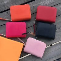Läder Kort plånbok för kvinnor korthållare Mode Läder Lång plånbok Lady Purse Money Bag Zipper Pouch Coin Purse Pocket Notera Koppling