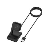 Para Fitbit Versa 3 Sense Magnetic USB Cargador Cable de carga 1M 3FT Black Black Smart Band Pulsera Watch Accesoririres