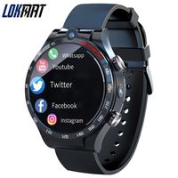 LOKMAT APPLLP 4 Smart Watch Phone Android 10.7 Wifi Dual Camera Full Round Touch 4G Smartwatches Men RAM 4G ROM 128G GPS Watch in stock air a05